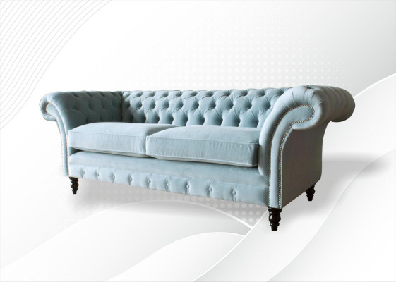 Chesterfield Couch Podkładka Skóra Sofa 3 miejsce do siedzenia Klasyczne kanapy