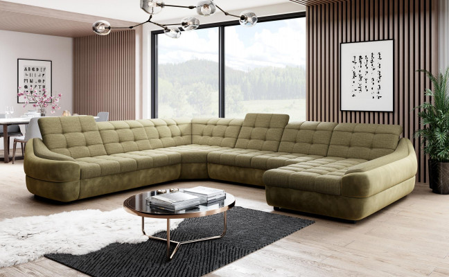 Sofa Kanapa Podkładka Ustawić Żywy krajobraz Design Narożnikowa kanapa Włókienniczy Nowy Kształt U nowy