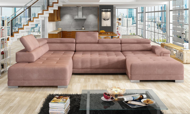 Narożnikowa kanapa Sofa w kształcie litery U Żywy krajobraz projekt materiał sofy funkcja łóżka kanapa do spania