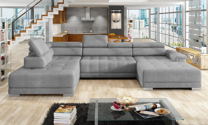 Narożnikowa kanapa Sofa w kształcie litery U Żywy krajobraz projekt materiał sofy funkcja łóżka kanapa do spania