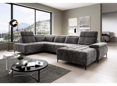 Sofa Funkcja łóżka Couch Włókienniczy Sofa Żywy krajobraz Skóra Design Narożnikowa kanapa Kształt U
