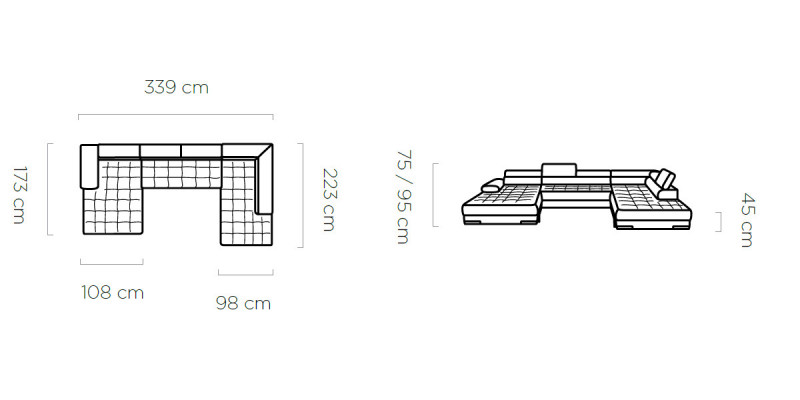 Żywy krajobraz Narożnikowa kanapa Materiał Kształt U Funkcja łóżka Couch Design Podkładka Włókienniczy Narożnik