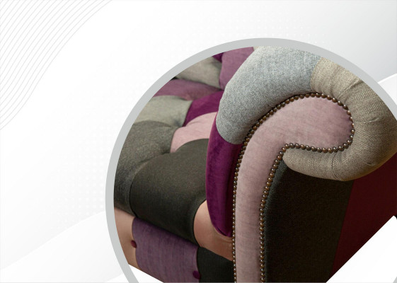 Chesterfield 3 miejsce do siedzenia Designerskie Meble New Modern Design Włókienniczy Living Room Couches