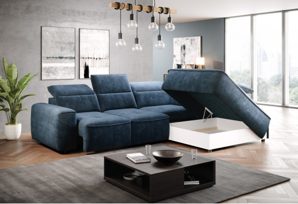 Narożnikowa kanapa L-shape Włókienniczy Luxury Design Żywy krajobraz Podkładka Kanapa Kanapy Meble