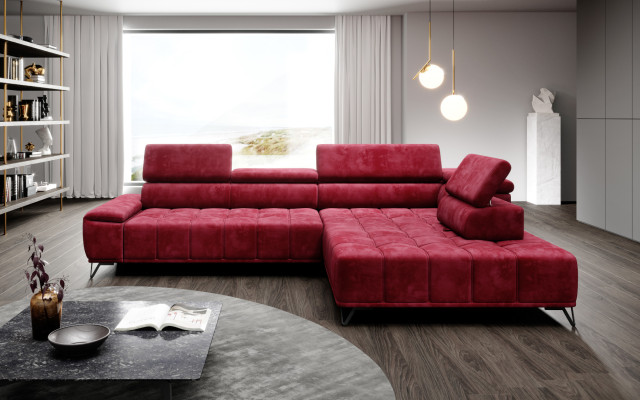 Narożnik kanapa Kanapa w kształcie litery L Żywy krajobraz Narożnik Kanapa Meble Design Modern Włókienniczy Nowość