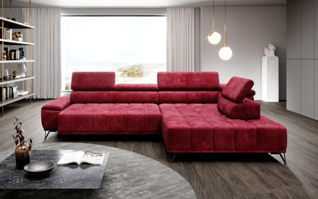 Narożnik kanapa Kanapa w kształcie litery L Żywy krajobraz Narożnik Kanapa Meble Design Modern Włókienniczy Nowość