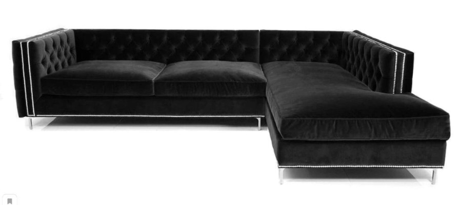 Narożnikowa kanapa Blue Żywy krajobraz xxl Meble Design Couch Zestaw narożny Podkładka duża Chesterfield