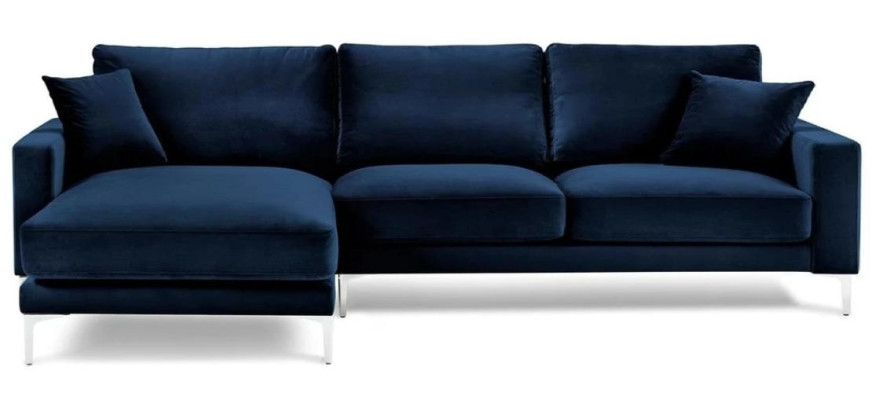 Narożnikowa kanapa Blue Żywy krajobraz Couch Zestaw narożny Podkładka Italian Meble Design