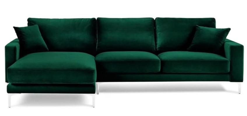 Narożnikowa kanapa Blue Żywy krajobraz Couch Zestaw narożny Podkładka Italian Meble Design