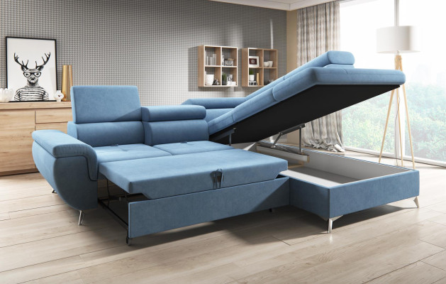 Narożnikowa kanapa Designerska sofa w kształcie litery L Narożnikowa kanapa kanapa Skóra Podkładka sofy Żywy krajobraz