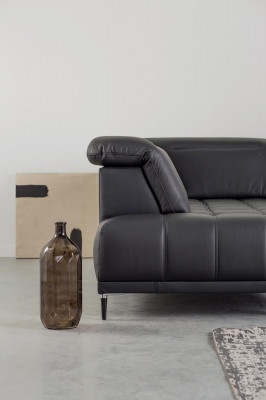 Design Podkładka Modern Skóra Funkcja łóżka Gray Material Narożnikowa kanapa Sofa w kształcie litery L