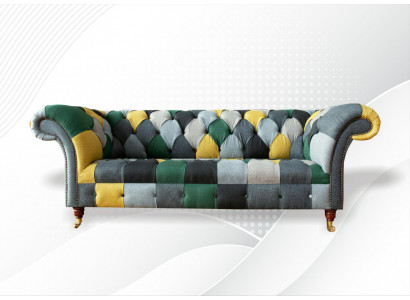 Chesterfield Wielobarwny Salon Nowoczesny Design Kanapy Sofa Nowe Kreatywne Meble