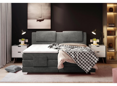 Włókienniczy Design Łóżko Podwójne łóżka Luksusowe Małżeństwo Box Spring Hotel materac Sypialnia