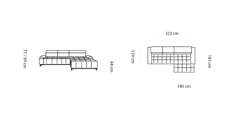 Narożnikowa kanapa Sofa w kształcie litery L Sofa Design Kanapy Podkładka Włókienniczy Modern Narożnik Nowość