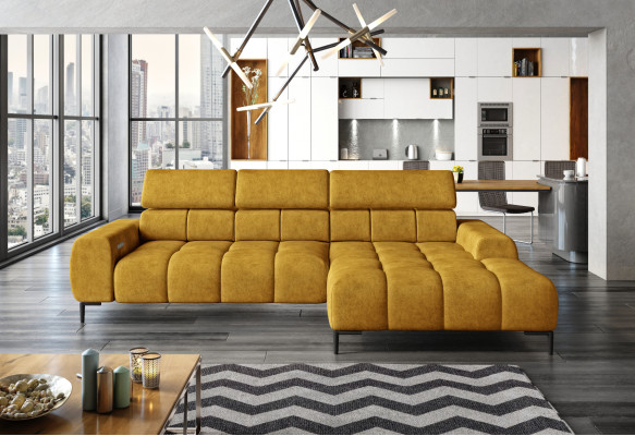 Podkładka Sofa Bed Włókiennicza funkcja łóżka Sleep Design Narożnikowa kanapa Sofa w kształcie litery L
