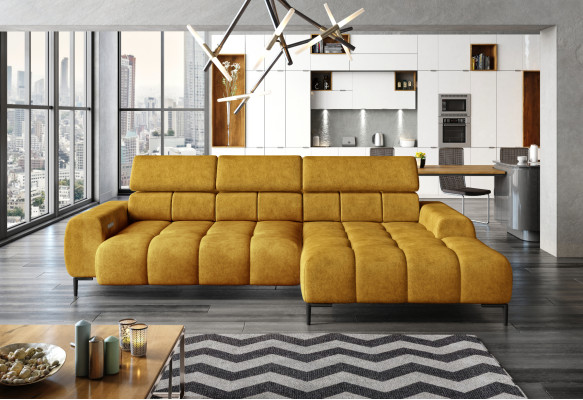 Podkładka Sofa Bed Włókiennicza funkcja łóżka Sleep Design Narożnikowa kanapa Sofa w kształcie litery L