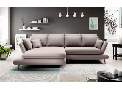 Materiał Kanapa w kształcie litery L Żywy krajobraz Narożnikowa kanapa Sofa Modern Design Beżowa Sofa Kanapy