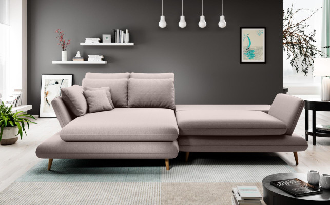 Materiał Kanapa w kształcie litery L Żywy krajobraz Narożnikowa kanapa Sofa Modern Design Beżowa Sofa Kanapy