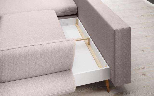 Materiał Kanapa w kształcie litery L Żywy krajobraz Narożnikowa kanapa Sofa Modern Design Beżowa Sofa Kanapy