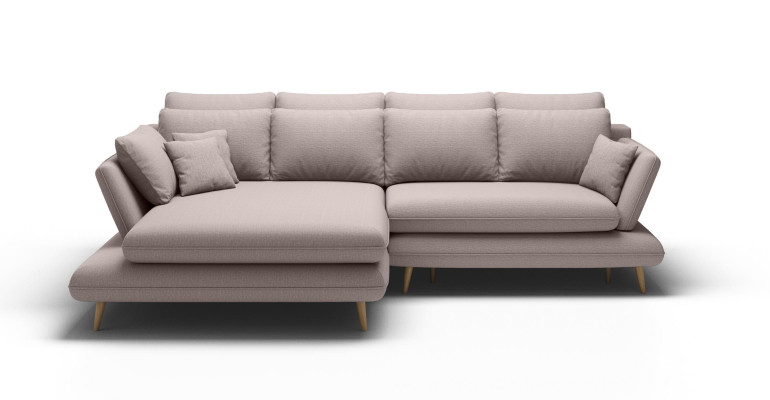 Materiał Kanapa w kształcie litery L Żywy krajobraz Narożnikowa kanapa Sofa Modern Design Beżowa Sofa Kanapy