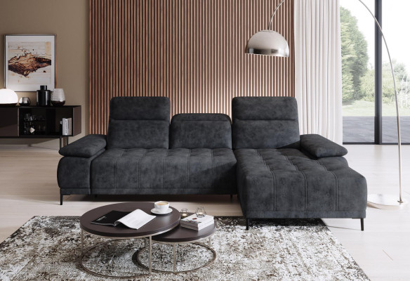 Narożnikowa kanapa Sofa Wielofunkcyjna konstrukcja Sofa Materiał Włókienniczy Kanapa w kształcie litery L Żywy krajobraz
