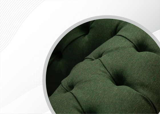 Chesterfield 4 miejsce do siedzenia Dark Green Living Room Design Kanapy Sofa duże Meble Material