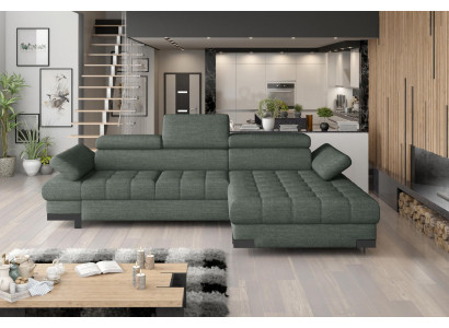Narożnikowa kanapa Sofa Kanapa Podkładka Żywy krajobraz Włókienniczy Narożnik Sofy Zielone Kanapy w kształcie litery L