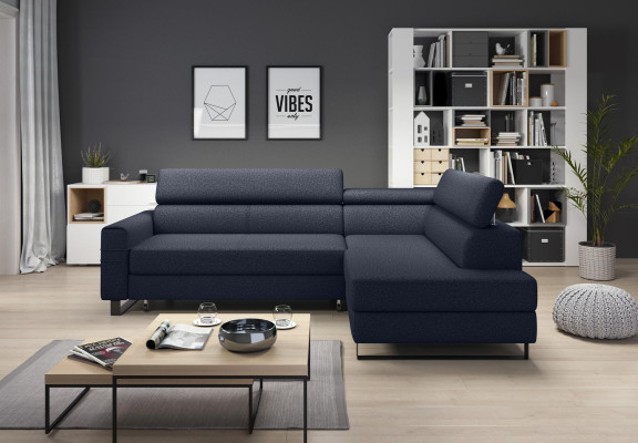 Narożnik Narożnikowa kanapa L-shape Żywy krajobraz Couch Podkładka Włókienniczy Materiał Skóra Siedziba Kanapy