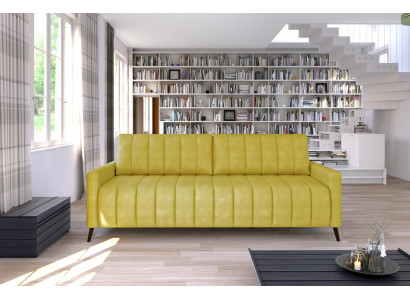 Sofa Trzyosobowa Podkładka Design Sofa Nowoczesna 3-osobowa Siedziba Sofy Pokój Meble Żółty