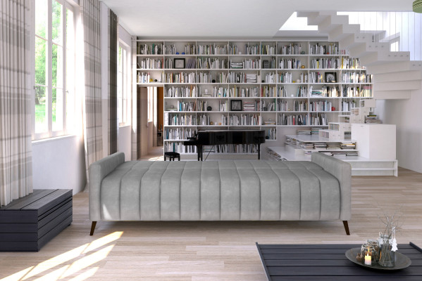 Sofa Trzyosobowa Podkładka Design Sofa Nowoczesna 3-osobowa Siedziba Sofy Pokój Meble Żółty
