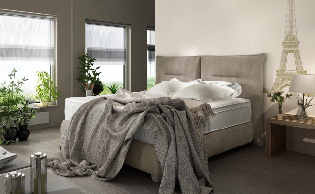 Łóżko Design Luksusowe łóżka Włókiennicze Nowoczesne Sypialnia 180x200 Ramy Łóżek Nowe