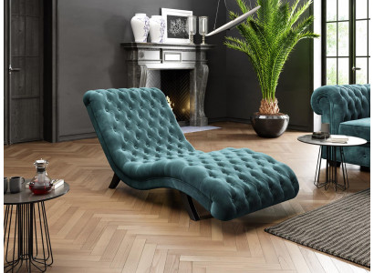 Sofa wypoczynkowa Chesterfield sofa rozkładana Drewniany metalowy szezlong relaksacyjny