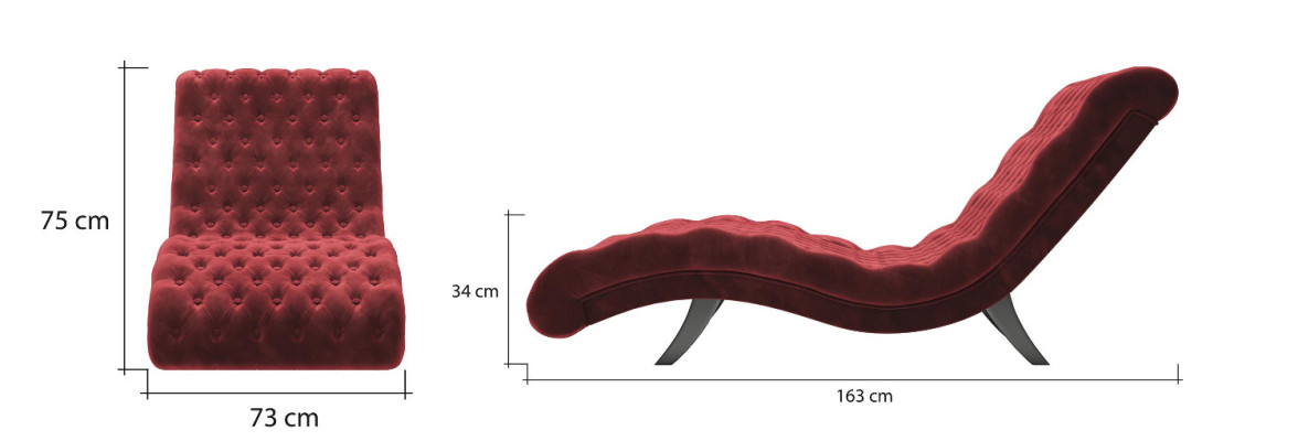 Sofa wypoczynkowa Chesterfield sofa rozkładana Drewniany metalowy szezlong relaksacyjny