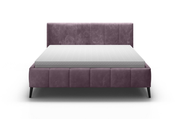 Łóżko Sypialnia łóżko 180x200 Łóżko tapicerowane Design Double Hotel Meble Aksamit Nowość
