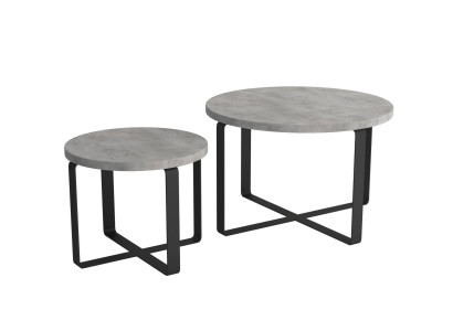 Nowoczesny Luksusowy stolik kawowy Double Okrągły 2x stolik kawowy Meble Design