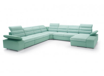 Narożnik kanapa Kształt U z funkcją spania Żywy krajobraz sofa kanapa sofy kanapy