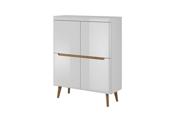 Nowoczesny kredens Drewno Kredens Komody 107cm XXL, niskie deski
