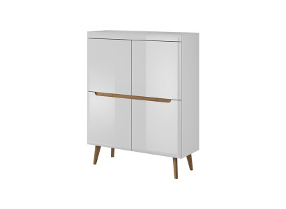 Nowoczesny kredens Drewno Kredens Komody 107cm XXL, niskie deski