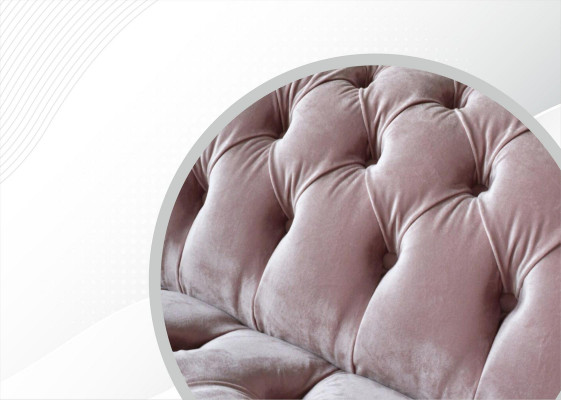 Chesterfield 3-osobowa jasnoróżowa kanapa Creative Meble Nowa sofa do salonu o nowoczesnym designie