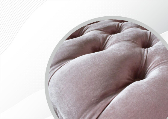 Chesterfield 3-osobowa jasnoróżowa kanapa Creative Meble Nowa sofa do salonu o nowoczesnym designie