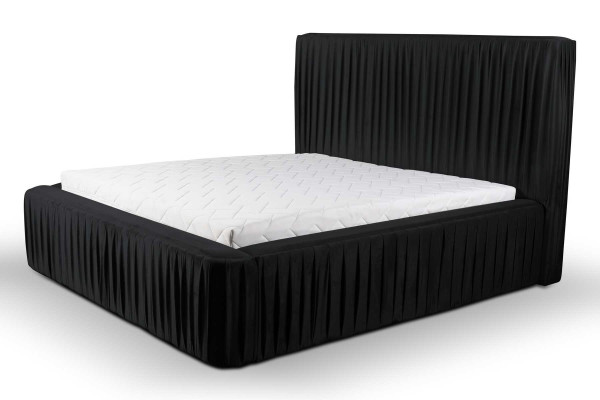 Łóżko Design Luksusowe podwójne łóżko hotelowe Sleep Pokój Luksusowy Czarny Modern