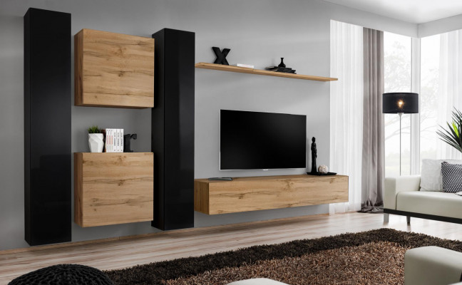 Designerska szafka ścienna Meble do salonu 4x luksusowe meble wiszące Szafa