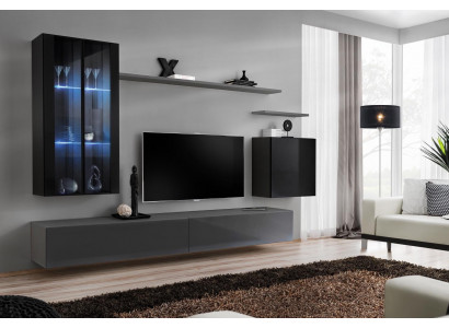 Zestaw do salonu 3x szafka ścienna Szafka pod telewizor Meble domowe w nowoczesnym, designerskim stylu