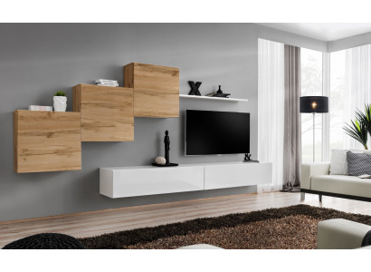 Luksusowy zestaw 6 sztuk Jednostka ścienna meble Ustawić półkę ścienna designerskie meble do salonu