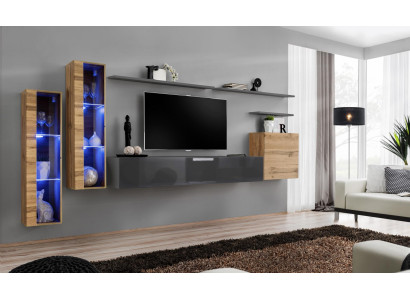 Luxury Design Meble Ustawić jednostkę ścienną Kredens stojak TV Meble półka ścienna
