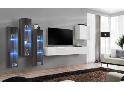 Meble do Salonu Szafa Zestaw Design Kredens do Salonu półka ścienna Zawieszki Gablota