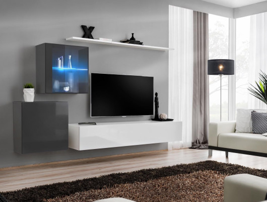 Luksusowy Zestaw Nowoczesny Jednostka Ścienna Meble do Salonu Ściana Półka Meble stojak TV Ustaw