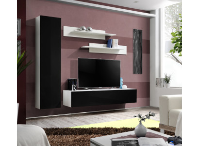 Luksusowa jednostka ścienna designerska szafka pod telewizor komoda do salonu 4-częściowy komplet