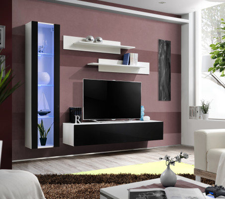 Luksusowy zestaw 4 sztuk designerskiej jednostki ścienna mebli do salonu Meble pod telewizor Meble
