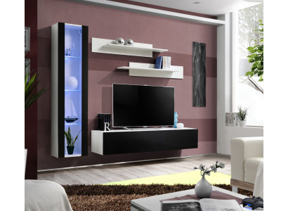 Luksusowy zestaw 4 sztuk designerskiej jednostki ścienna mebli do salonu Meble pod telewizor Meble